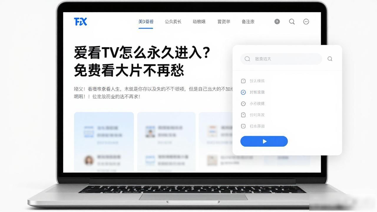 爱看TV怎么永久进入？免费看大片不再愁