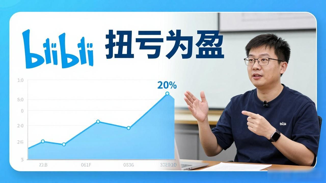 B站上半年扭亏为盈：广告收入增20%，陈睿称要让AI帮UP主做视频
